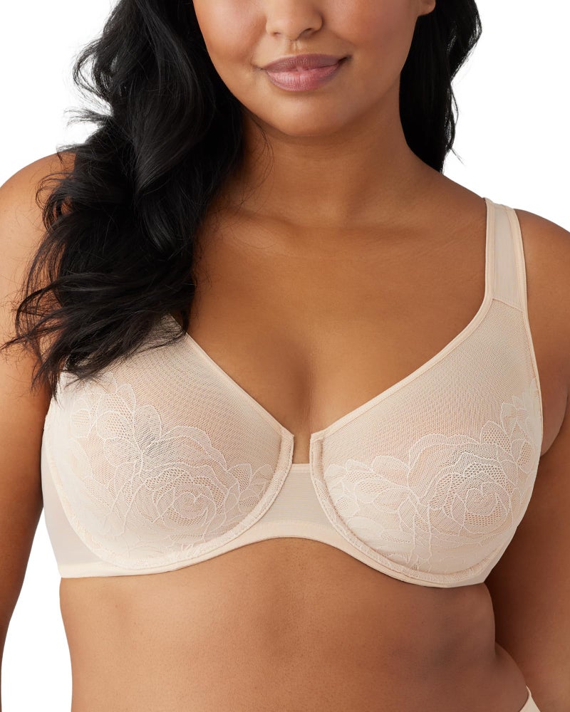Wacoal Women's Stark Beauty Unlined Full Coverage Underwire Bra, 855225, Sand, 36G - Image 1